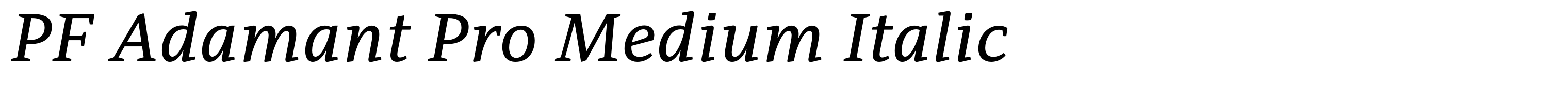 PF Adamant Pro Medium Italic